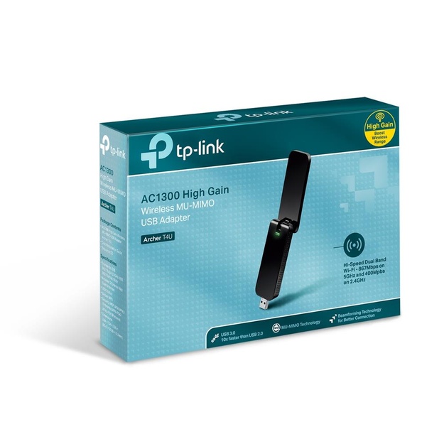 USB belaidžio tinklo Wi-Fi adapteris 1200MBPS DUAL BAND ARCHER T4U TP-LINK