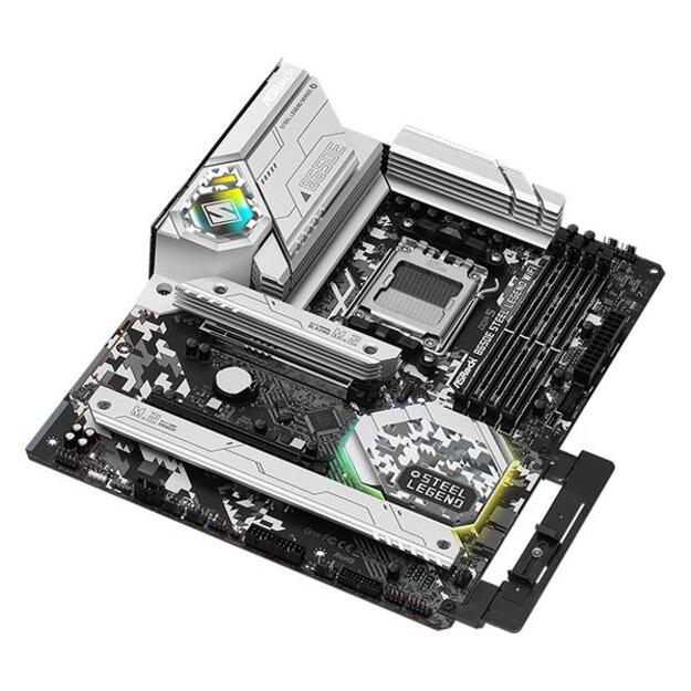 Pagrindinė plokštė ASROCK B650E STEEL LEGEND WIFI AM5 ATX DDR5 2xSATA3 2xHyper M.2