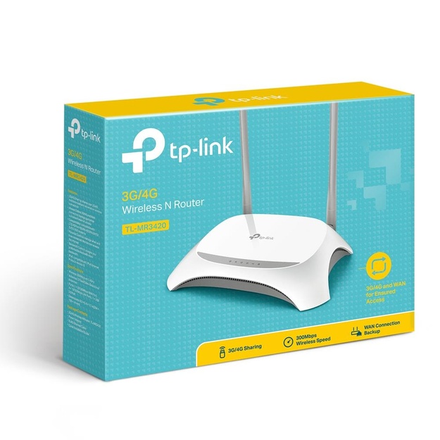 Maršrutizatorius 3G 4G 10 100M 4PORT TL-MR3420 TP-LINK
