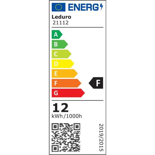 Light Bulb|LEDURO|Power consumption 12 Watts|Luminous flux 1200 Lumen|3000 K|220-240|Beam angle 330 degrees|21112