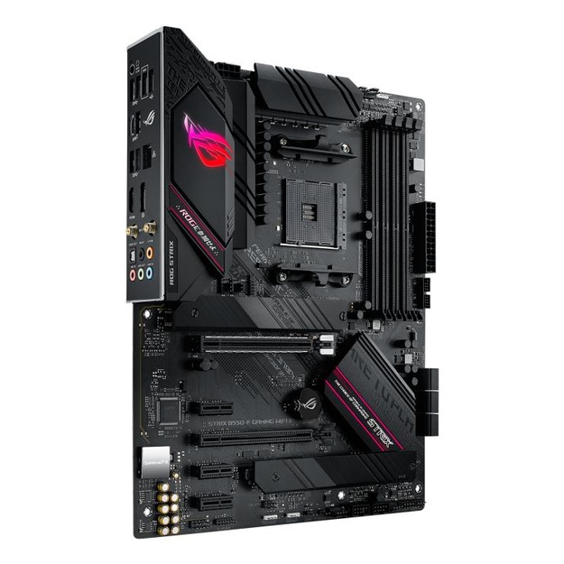 Pagrindinė plokštė|ASUS|AMD B550|SAM4|ATX|Memory DDR4|Memory slots 4|3xPCI-Express 3.0 1x|1xPCI-Express 3.0 4x|1xPCI-Express 4.0 16x|2xM.2|1xHDMI|1xDisplayPort|2xAudio-In|3xAudio-Out|2xUSB 2.0|5xUSB 3.2|1xUSB type C|1xOptical S/PDIF|1xRJ45|2xRF-Out|STRIXB