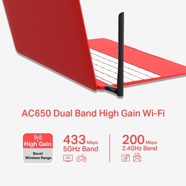 USB belaidžio tinklo Wi-Fi adapteris 433MBPS MU6H MERCUSYS