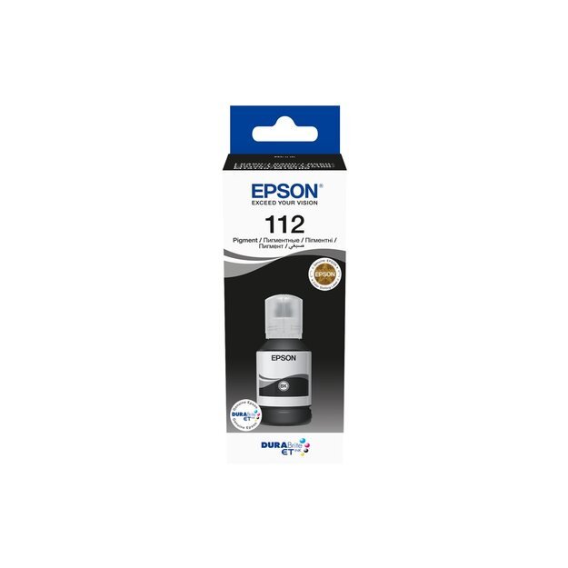 EPSON 112 EcoTank Pigment Black ink bottle