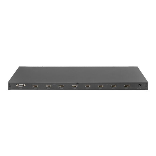 DIGITUS DS-43308 4x4 HDMI Matrix Switch 19inch 4K/60Hz silver/black