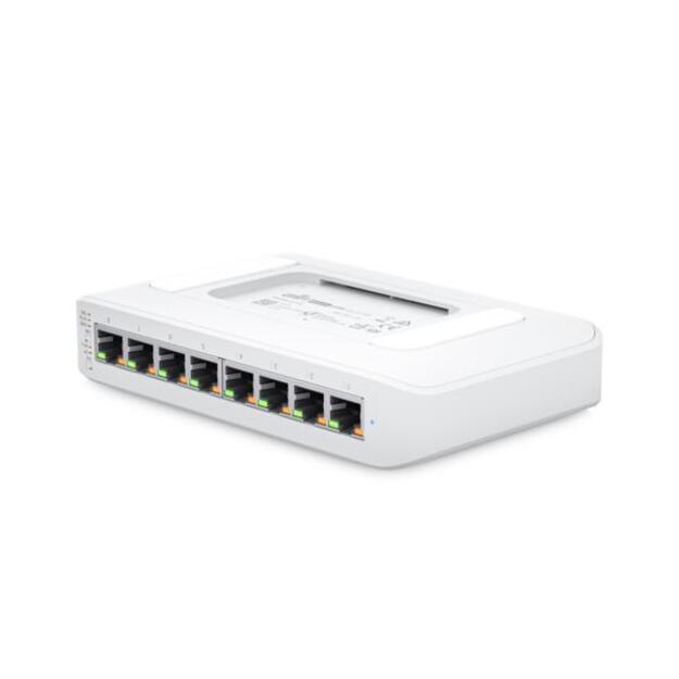 Komutatorius UBIQUITI UniFi Switch Lite 8 Gigabit RJ45 ports including 4x 802.3at PoE+