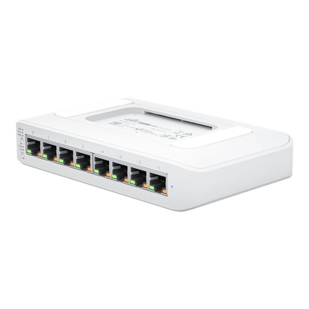 Komutatorius UBIQUITI UniFi Switch Lite 8 Gigabit RJ45 ports including 4x 802.3at PoE+