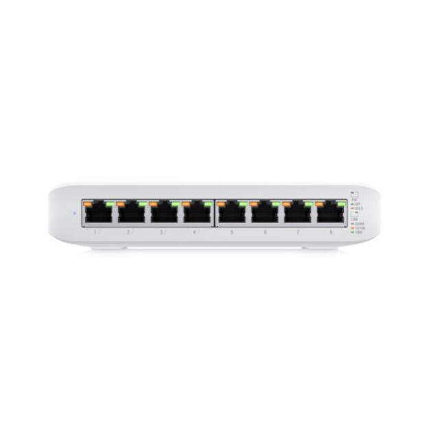 Komutatorius UBIQUITI UniFi Switch Lite 8 Gigabit RJ45 ports including 4x 802.3at PoE+