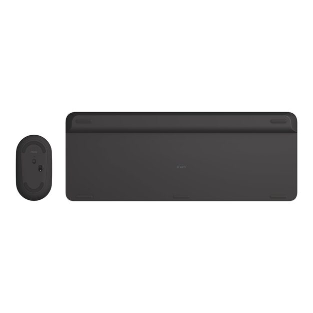 Klaviatūra + pelė komplektas LOGITECH Slim Wireless Keyboard and Mouse Combo MK470 - GRAPHITE - US INTNL - INTNL 42
