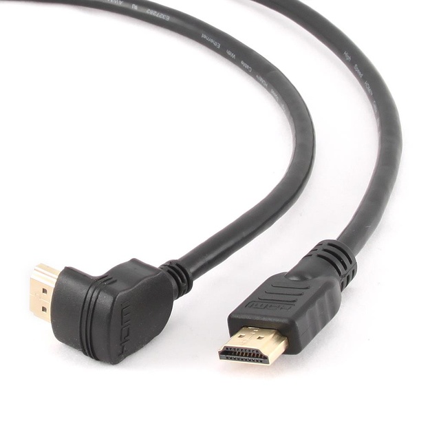 Vaizdo kabelis HDMI-HDMI 1.8M V2.0/90DEG. CC-HDMI490-6 GEMBIRD