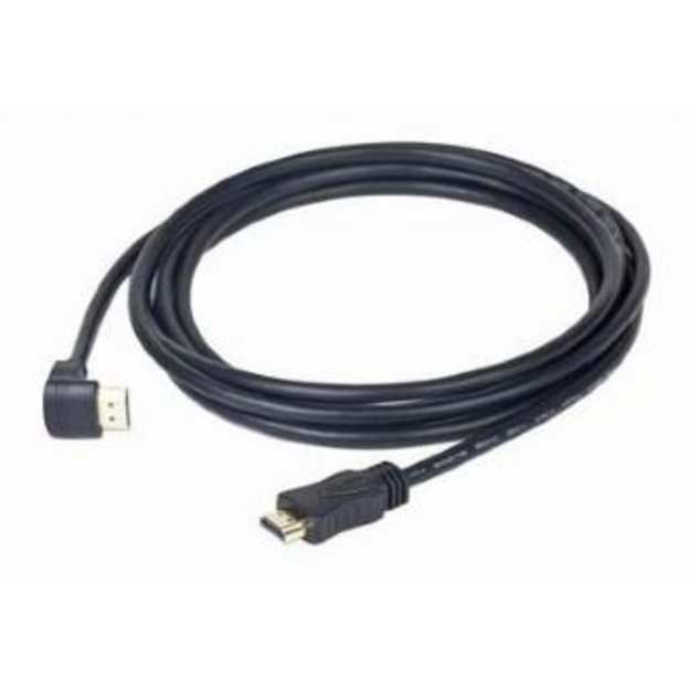 Vaizdo kabelis HDMI-HDMI 1.8M V2.0/90DEG. CC-HDMI490-6 GEMBIRD