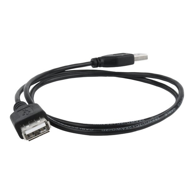 GEMBIRD CC-USB2-AMAF-75CM/300-BK Gembird USB 2.0 A- A-socket 75cm cable Black