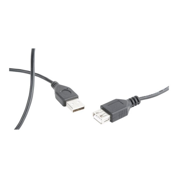 GEMBIRD CC-USB2-AMAF-75CM/300-BK Gembird USB 2.0 A- A-socket 75cm cable Black