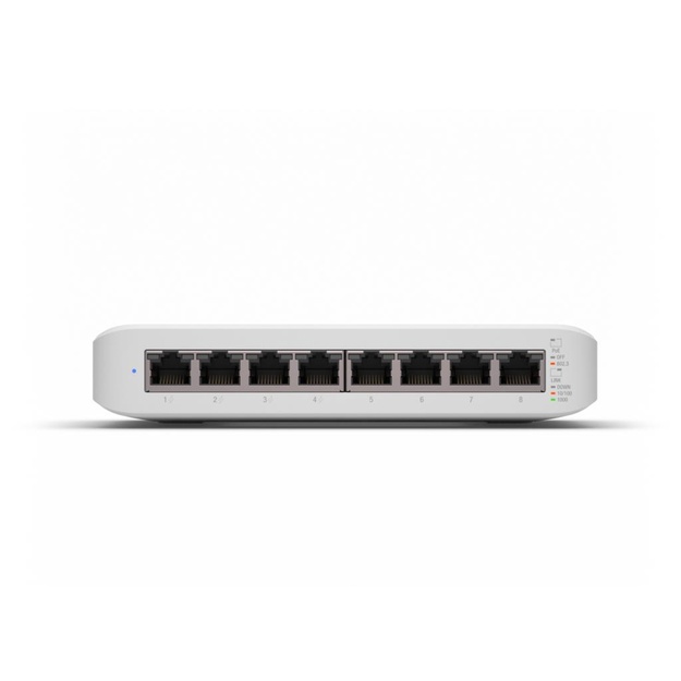 Komutatorius |UBIQUITI|Lite 8 PoE|Type L2|Desktop/pedestal|8x10Base-T / 100Base-TX / 1000Base-T|PoE+ ports 4|USW-LITE-8-POE