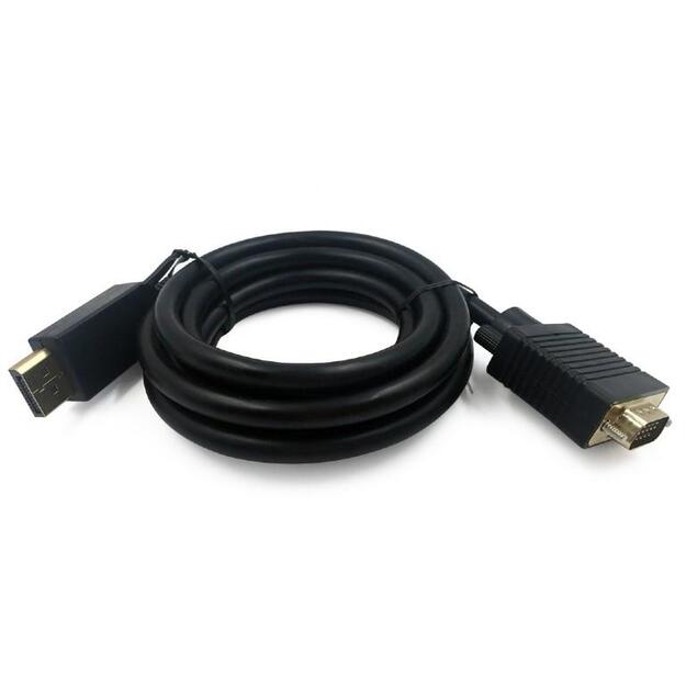 Vaizdo kabelis - adapteris DISPLAY PORT TO VGA 1.8M/CCP-DPM-VGAM-6 GEMBIRD