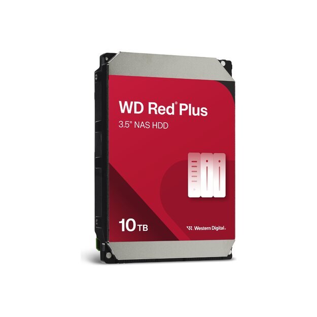 Kietasis diskas vidinis HDD|WESTERN DIGITAL|Red Plus|10TB|SATA 3.0|256 MB|7200 rpm|3,5 |WD101EFBX