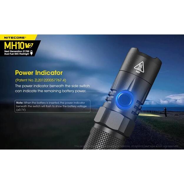 Žibintuvėlis MH SERIES/1200 LUMENS MH10 V2 NITECORE 4