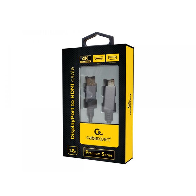 GEMBIRD DisplayPort to HDMI cable Premium Series 1.8m 1