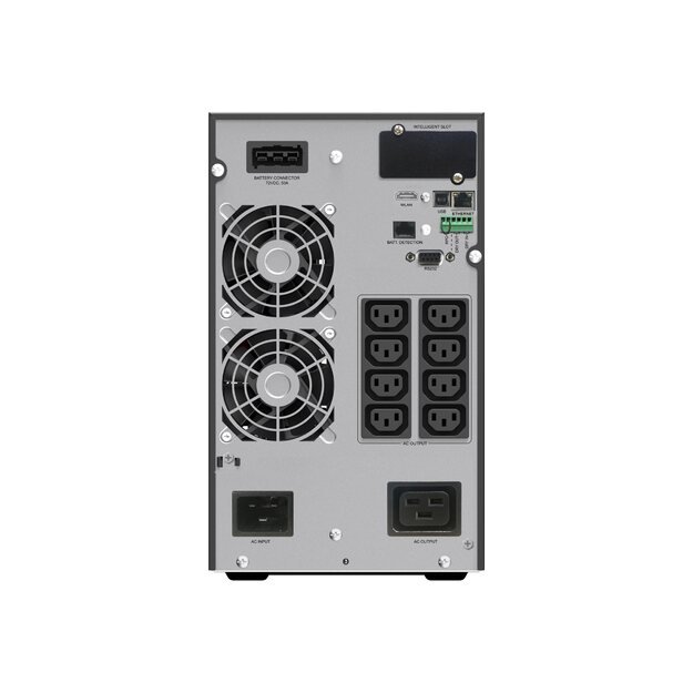 POWERWALKER UPS On-Line VFI 3000 ICT IOT 1/1 phase 3000VA PF1 8x IEC C13 outlets + C20 C19 USB/RS232 EPO LCD