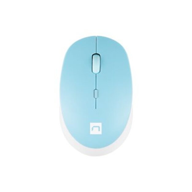 Kompiuterinė pelė belaidė NATEC Wireless Harrier 2 1600DPI Bluetooth 5.1 white-blue