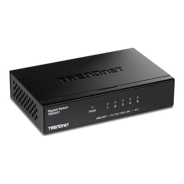 TRENDNET 5-Port Gigabit Switch /w metal case