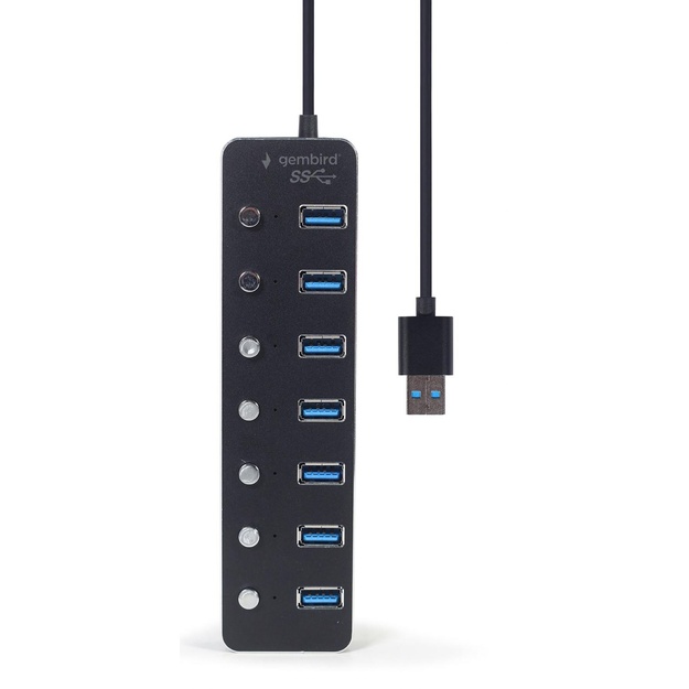 I/O HUB USB3 7PORT/UHB-U3P7P-01 GEMBIRD