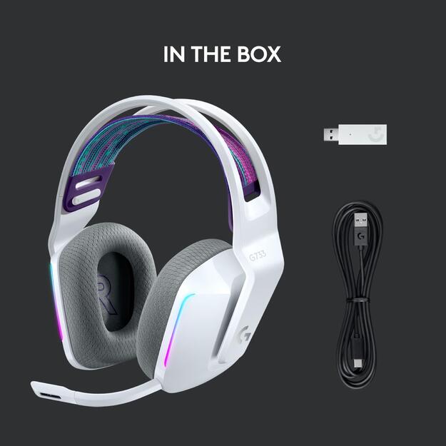 HEADSET GAMING G733 WRL/WHITE 981-000883 LOGITECH 53
