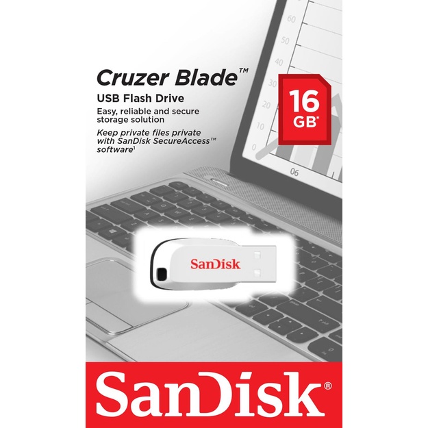 MEMORY DRIVE FLASH USB2 16GB/SDCZ50C-016G-B35W SANDISK