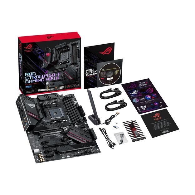 ASUS ROG STRIX B550-F GAMING WIFI II AM4 Socket 4x4DDR 1xHDMI 1xDP 2xM.2 34