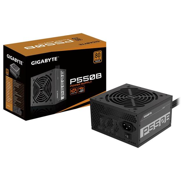 Power Supply|GIGABYTE|550 Watts|Efficiency 80 PLUS BRONZE|PFC Active|MTBF 100000 hours|P550B 4