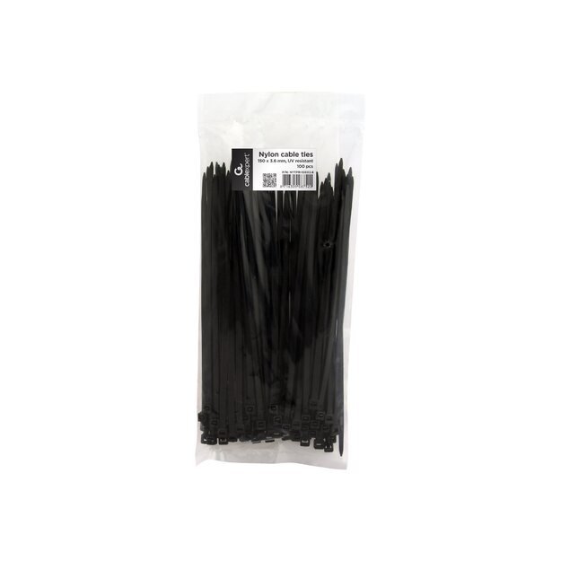 GEMBIRD NYTFR-150X3.6 nylon cable ties 150mm x 3.6mm bag of 100 pcs 10