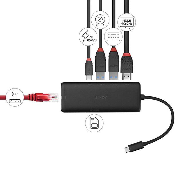 I/O DOCKING STATION USB-C/DST-MINI 43358 LINDY