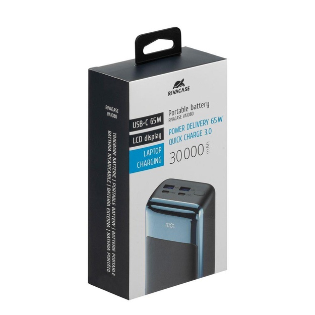 POWER BANK USB 30000MAH/VA1080 RIVACASE