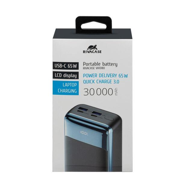 POWER BANK USB 30000MAH/VA1080 RIVACASE