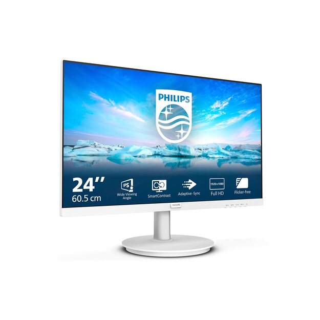 PHILIPS 241V8AW/00 23.8inch IPS 1920x1080 16:9 HDMI D-SUB White