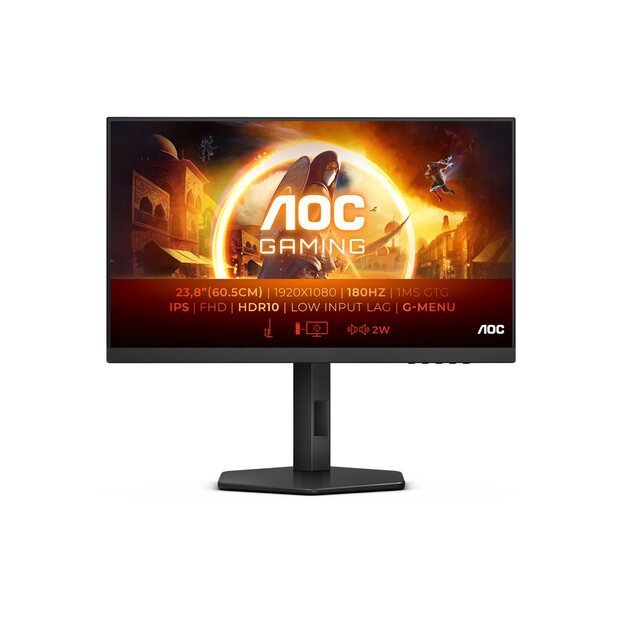 AOC 24G4X 23.8inch Curved Gaming 1920x1080 2xHDMI Black