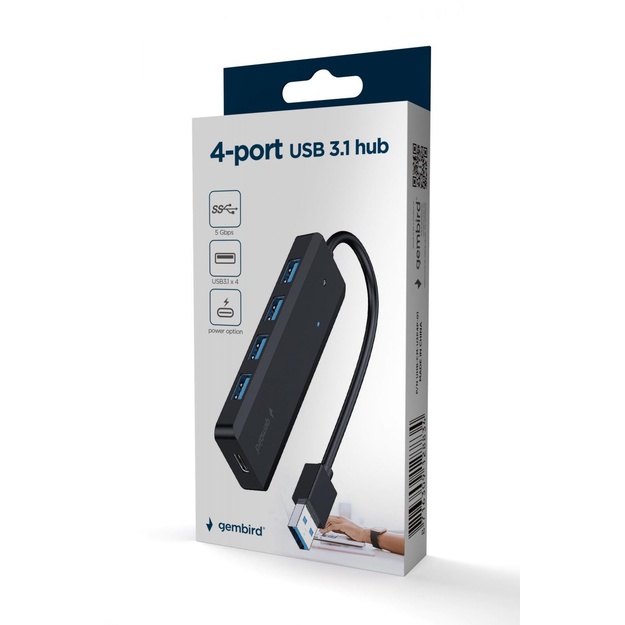 I/O HUB USB3.1 4PORT/UHB-U3P4P-02 GEMBIRD