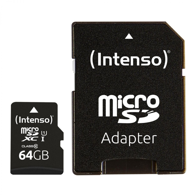 MEMORY MICRO SDXC 64GB UHS-I/W/ADAPTER 3423490 INTENSO