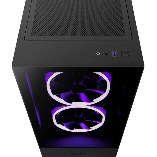 Case|NZXT|H5 ELITE|MidiTower|Case product features Transparent panel|Not included|ATX|MicroATX|MiniITX|Colour Black|CC-H51EB-01