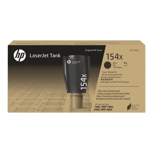 HP 154X High Yield Black Original LaserJet Tank Toner Reload Kit