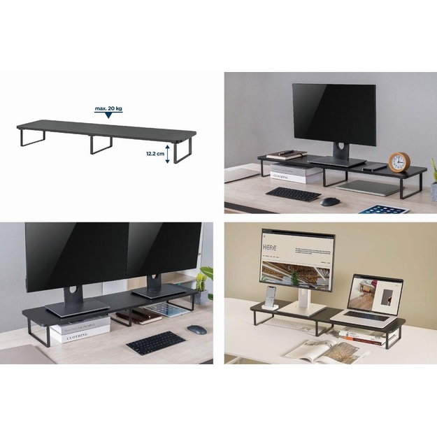 DISPLAY ACC ADJUSTABLE STAND/RECTANGLE MS-TABLE2-01 GEMBIRD