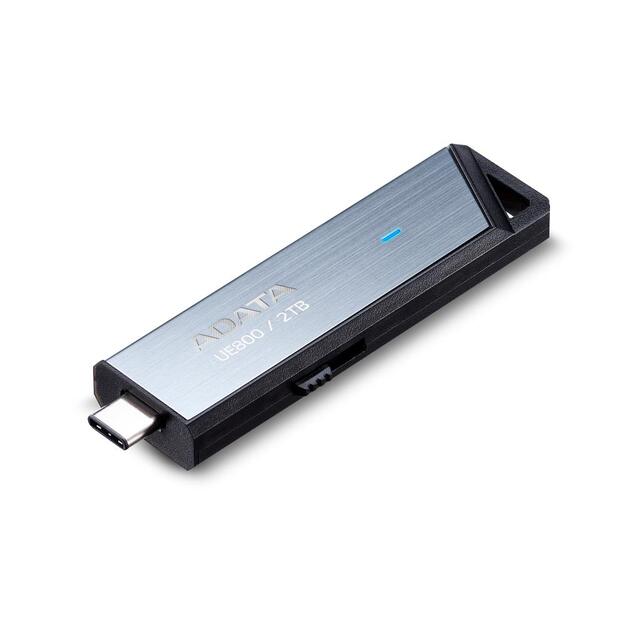 MEMORY DRIVE FLASH USB-C 2TB/SILV AELI-UE800-2T-CSG ADATA