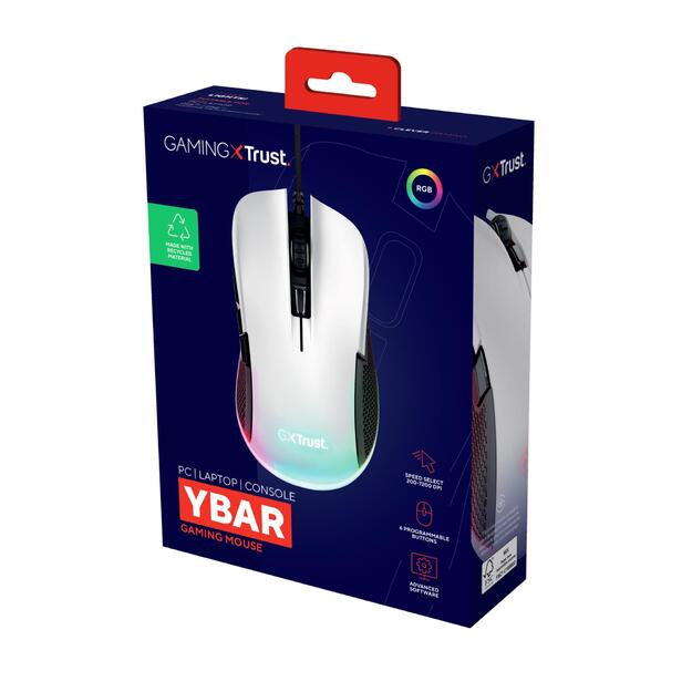 MOUSE USB OPTICAL ECO/GXT922W YBAR 24730 TRUST 7