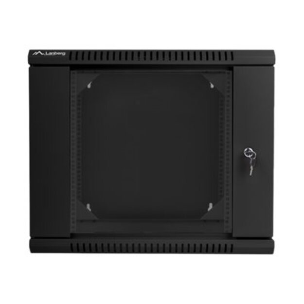 LANBERG WF02-6609-10B wall-mounted double section rack 19inch flat pack 9U/600x600mm black