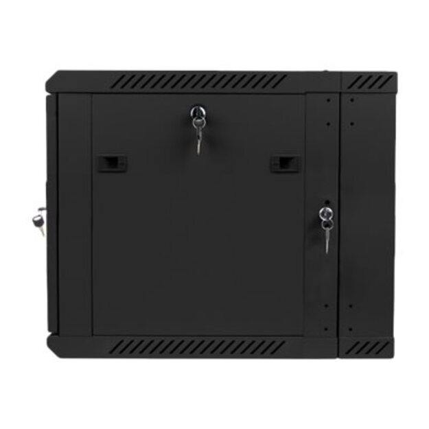 LANBERG WF02-6609-10B wall-mounted double section rack 19inch flat pack 9U/600x600mm black