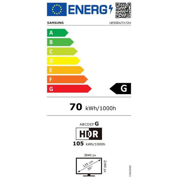 SAMSUNG UE50DU7172UXXH 50inch TV