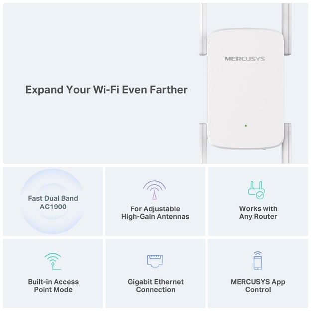 WRL RANGE EXTENDER 1900MBPS/ME50G MERCUSYS