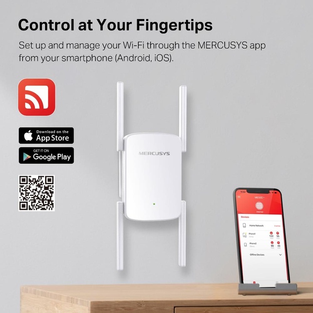 WRL RANGE EXTENDER 1900MBPS/ME50G MERCUSYS