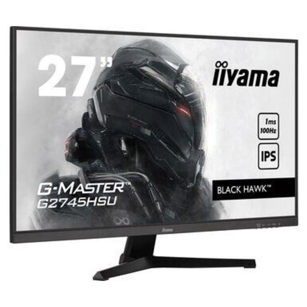 LCD Monitor|IIYAMA|27 |Gaming|Panel IPS|1920x1080|16:9|100Hz|Matte|1 ms|Speakers|Tilt|Colour Black|G2745HSU-B1