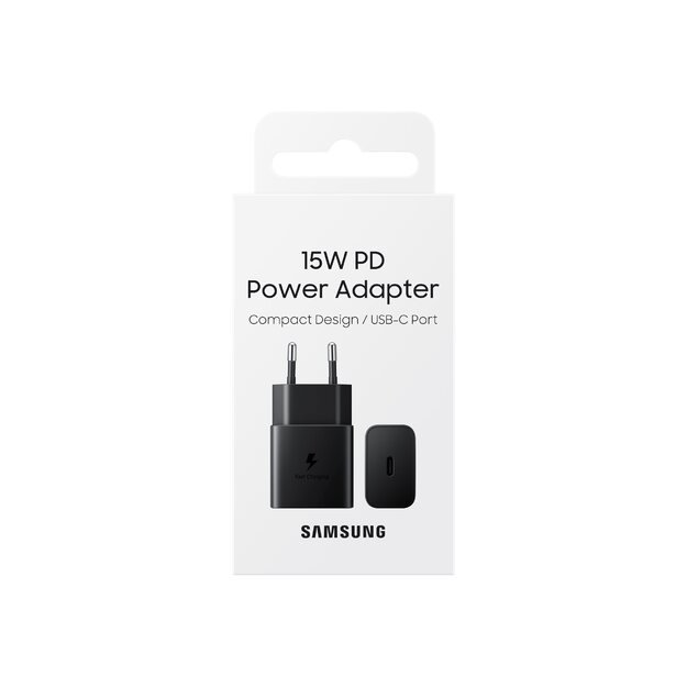 SAMSUNG Power Adapter 15W USB-C without Cable Black 9