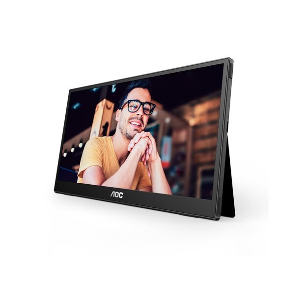 AOC 16T3EA 15.6inch IPS 1920x1080 Monitor 4ms 16.9 USB Black/Grey